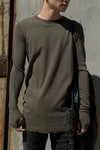 BORIS BIDJAN SABERI Long Sleeve T-Shirt AW22 LS1.2 RF FTN00001+FTJ00001 Gray PBBS23 5